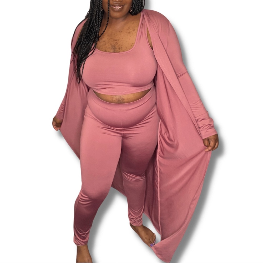 Mauve 3pc Matching Set